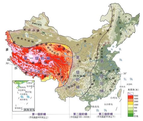 西高东低|中国地形的三大阶梯